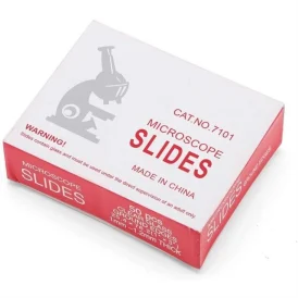 Biological Clear Prepared Plain Microscope Glass Slide...