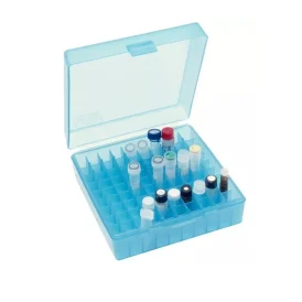 Lab Plastic 81 Well Cryovial Tube Box Storage Box With...