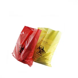 Hospital Use Yellow Red HDPE Plastic Disposable Waste...