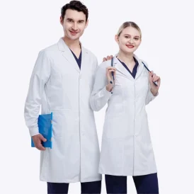 White Lab Coat Doctor Long Sleeves