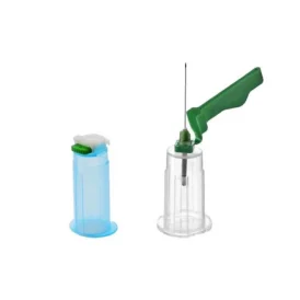 Blood collection safety needle holder